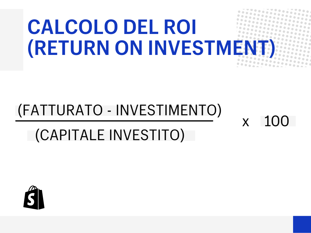 calcolo del return on investment
