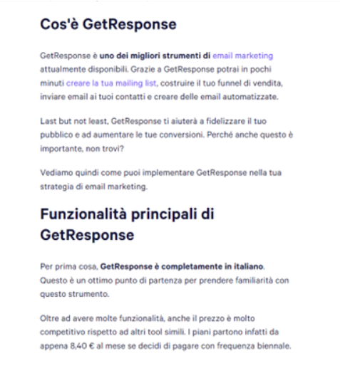 cos'è getresponse