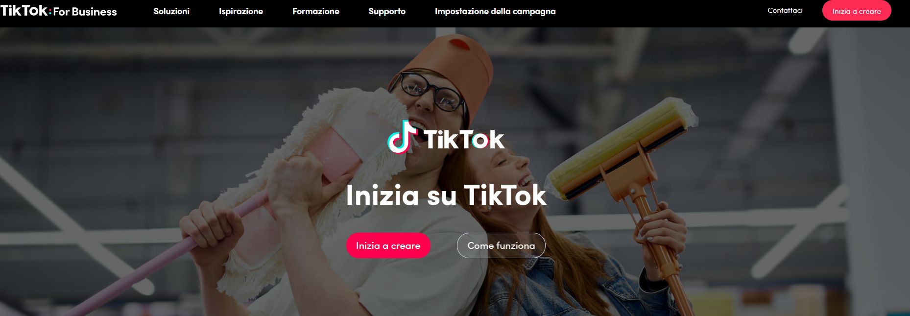 inizia tiktok business shopify