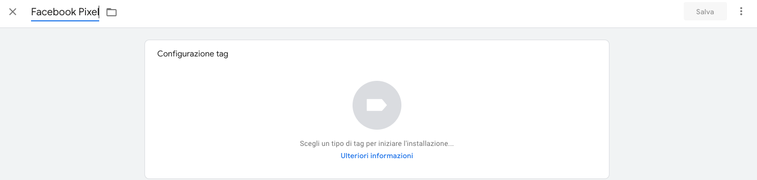 Installare Facebook Pixel con Google Tag Manager