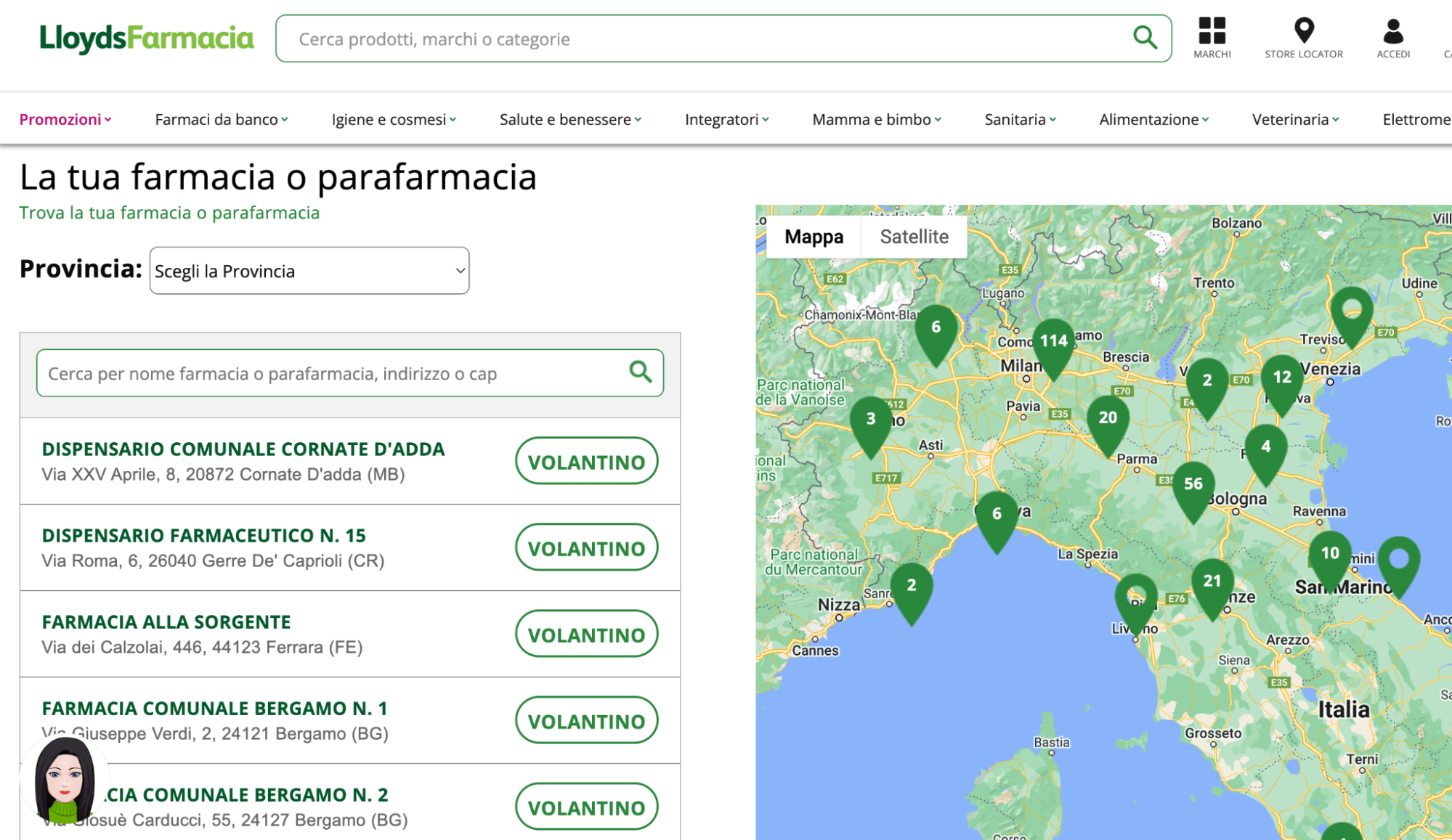 lloyds farmacia store locator