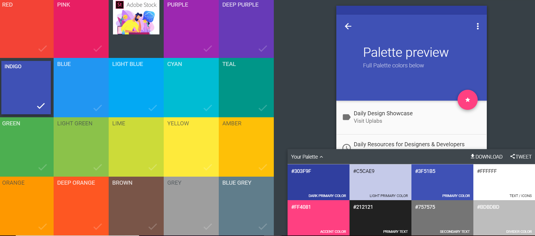 Material Palette