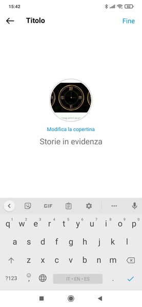 Modificare storie in evidenza