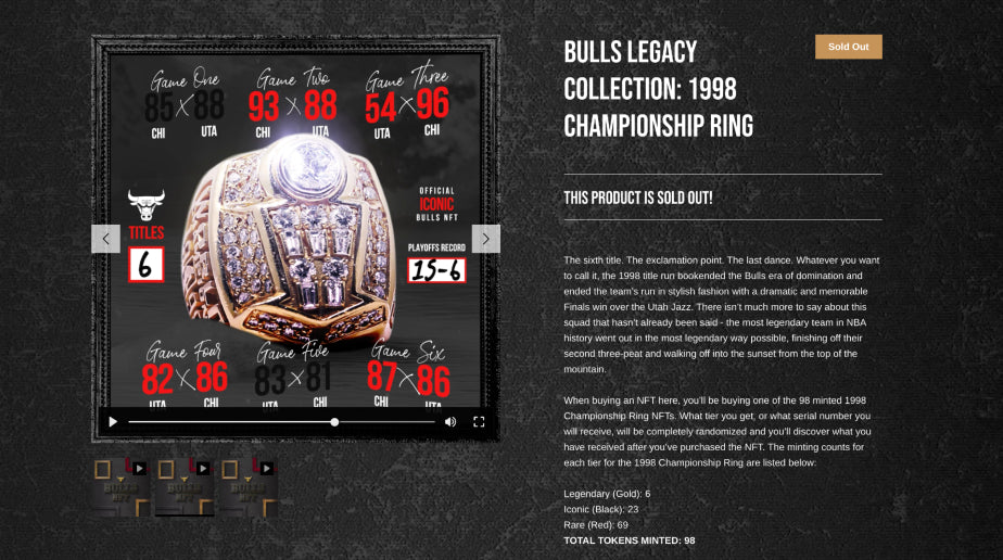 NFT dei Chicago Bulls