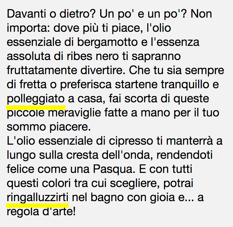 parole inusuali marketing emozionale