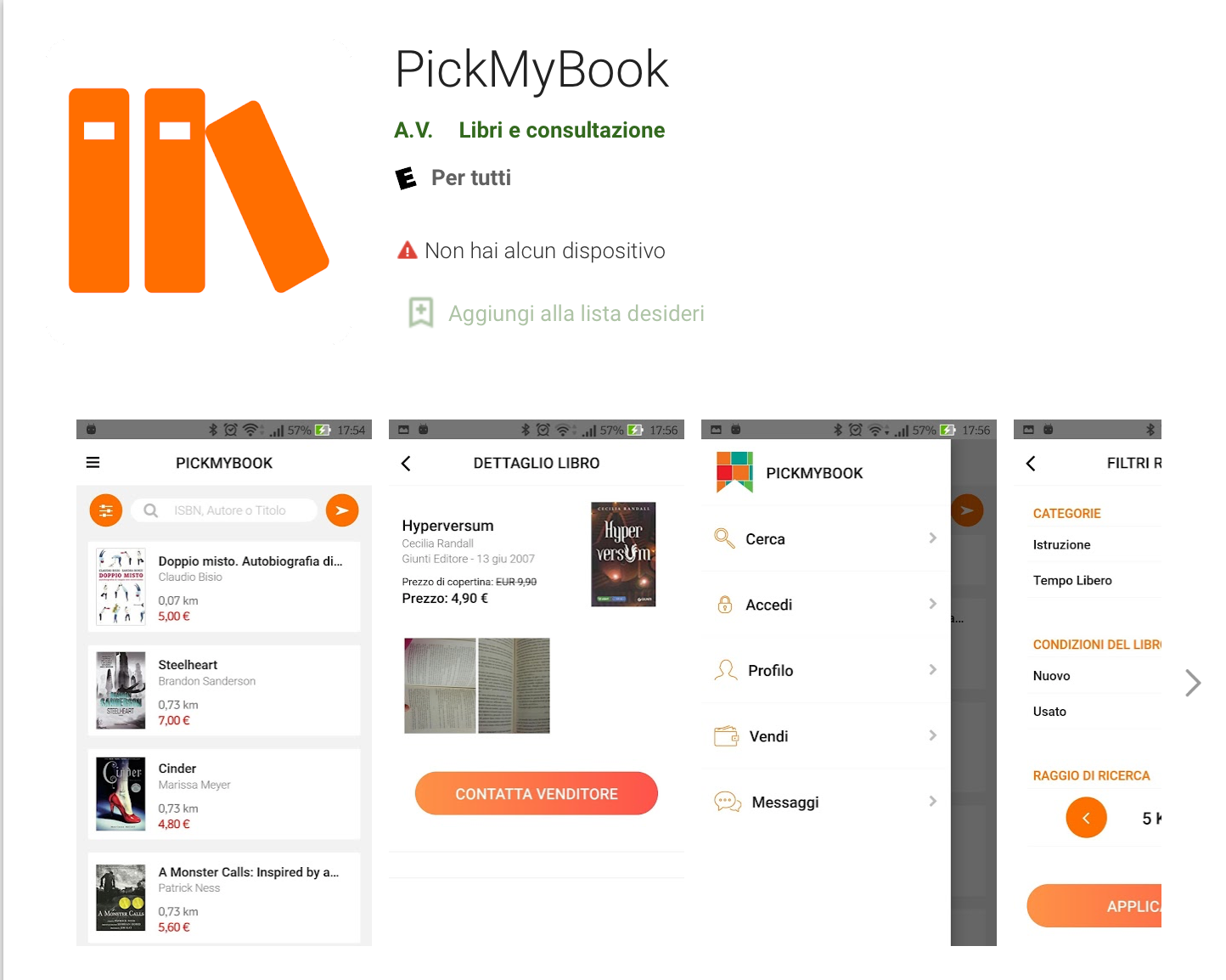 pickmybook per vendere libri online 