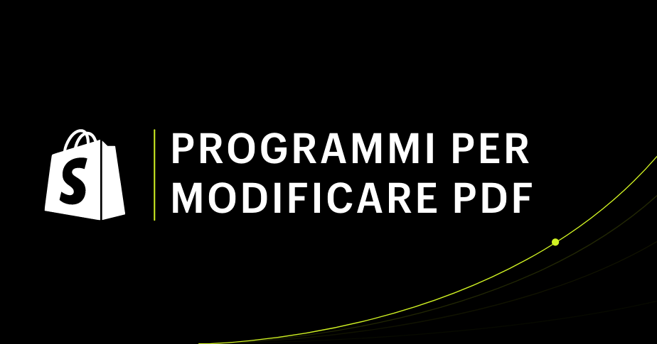 Programmi per modificare PDF