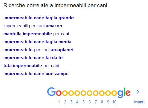 ricerche correlate Google guida SEO per ecommerce principianti