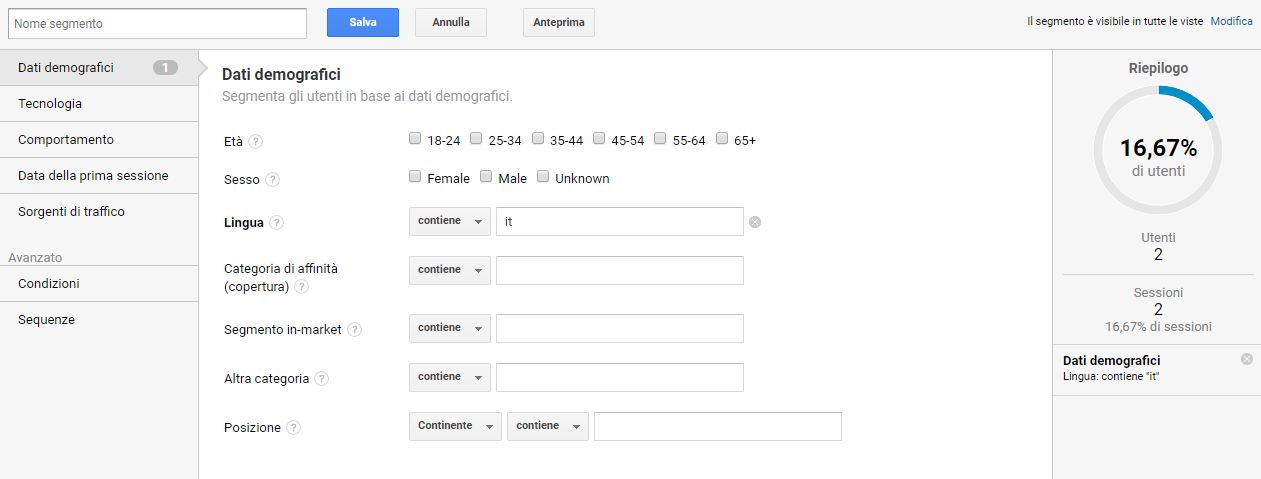 Google Analytics - metriche da analizzare per marketing manager