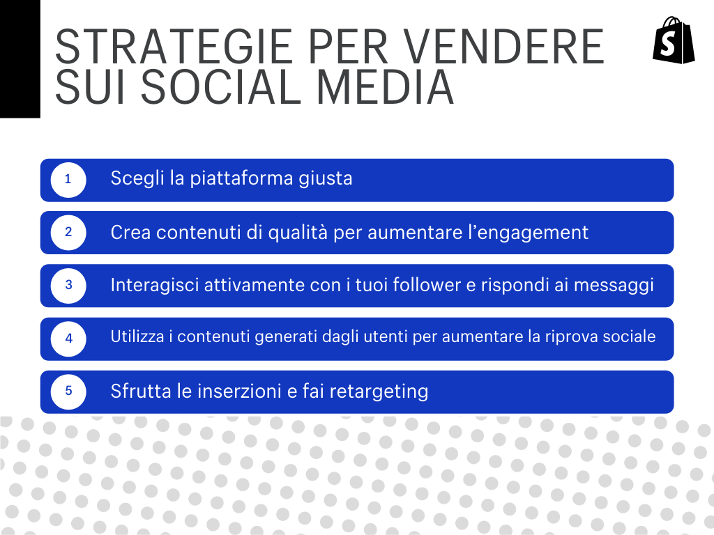 Strategie per vendere sui social