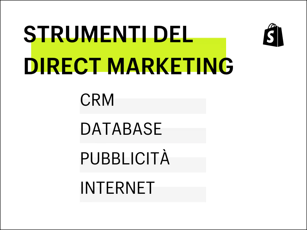 Strumenti direct marketing