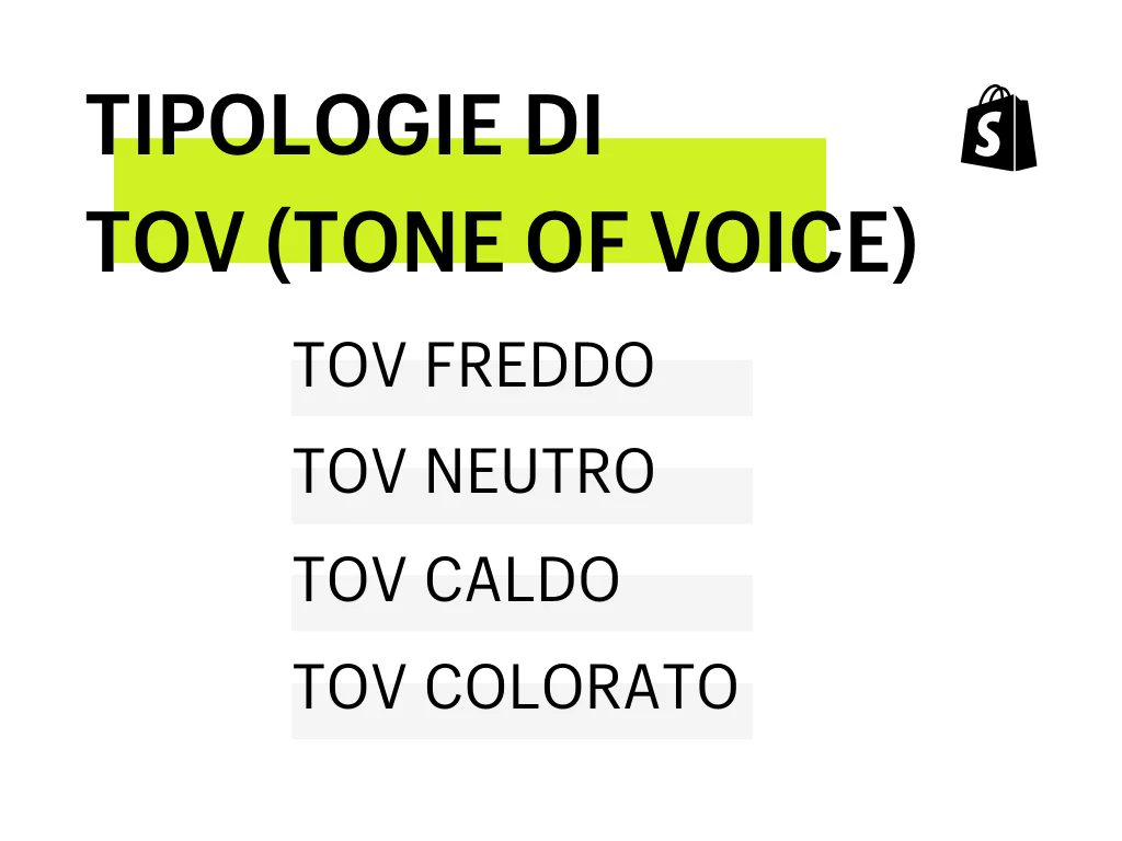 tipologie di tone of voice