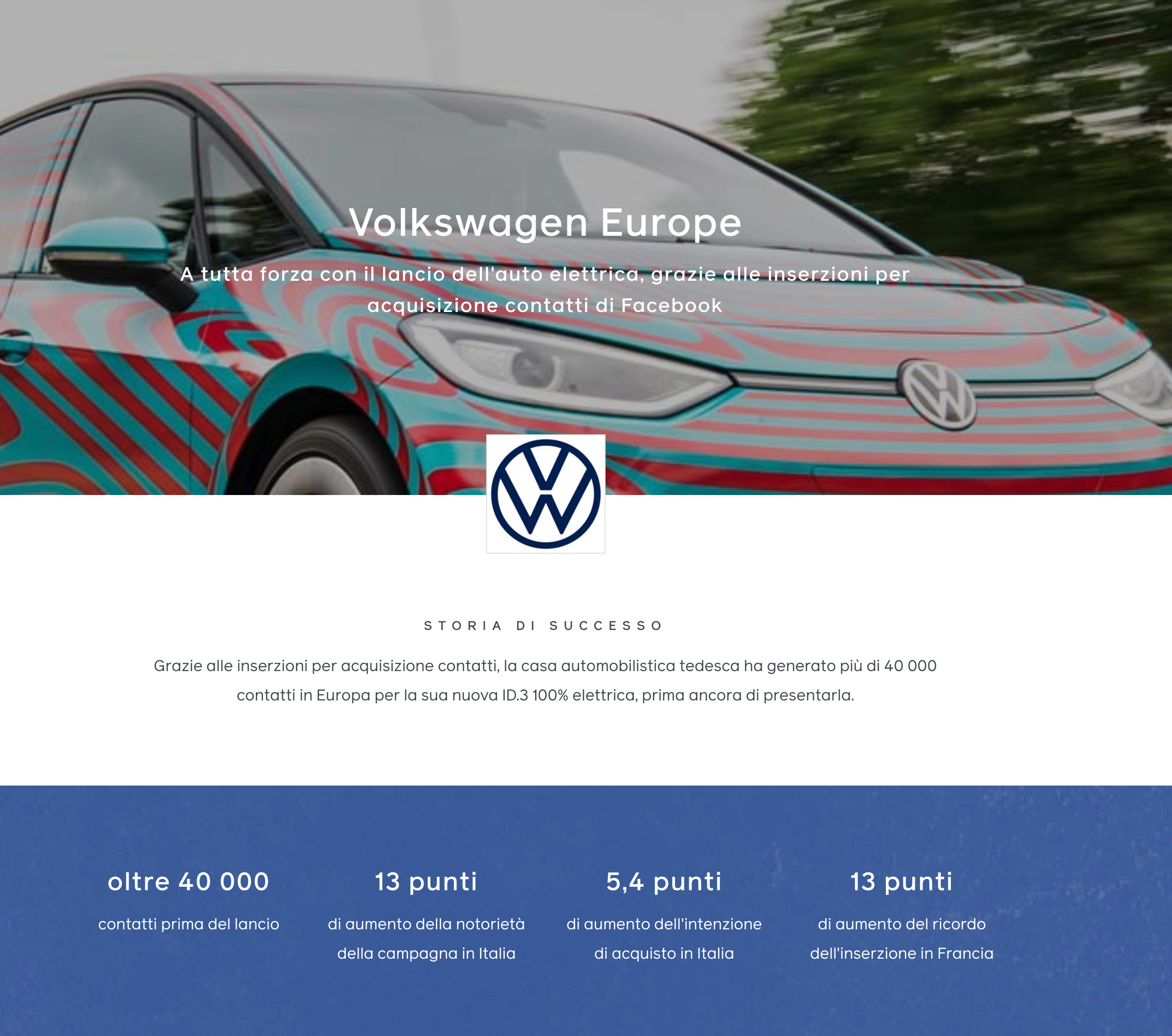 Esempi lead generation di successo - Volkswagen