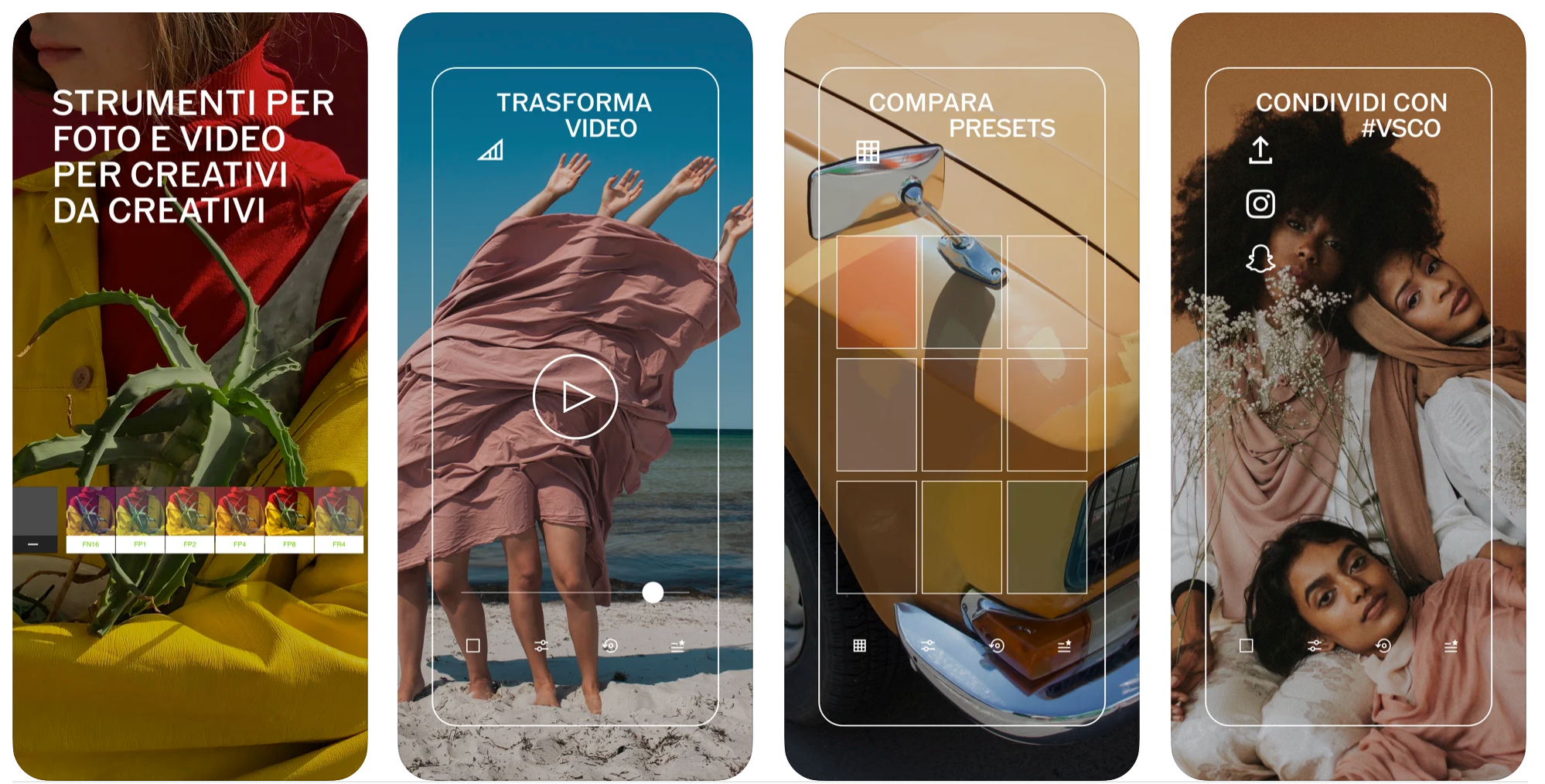 Migliori app per creare post Instagram - VSCO