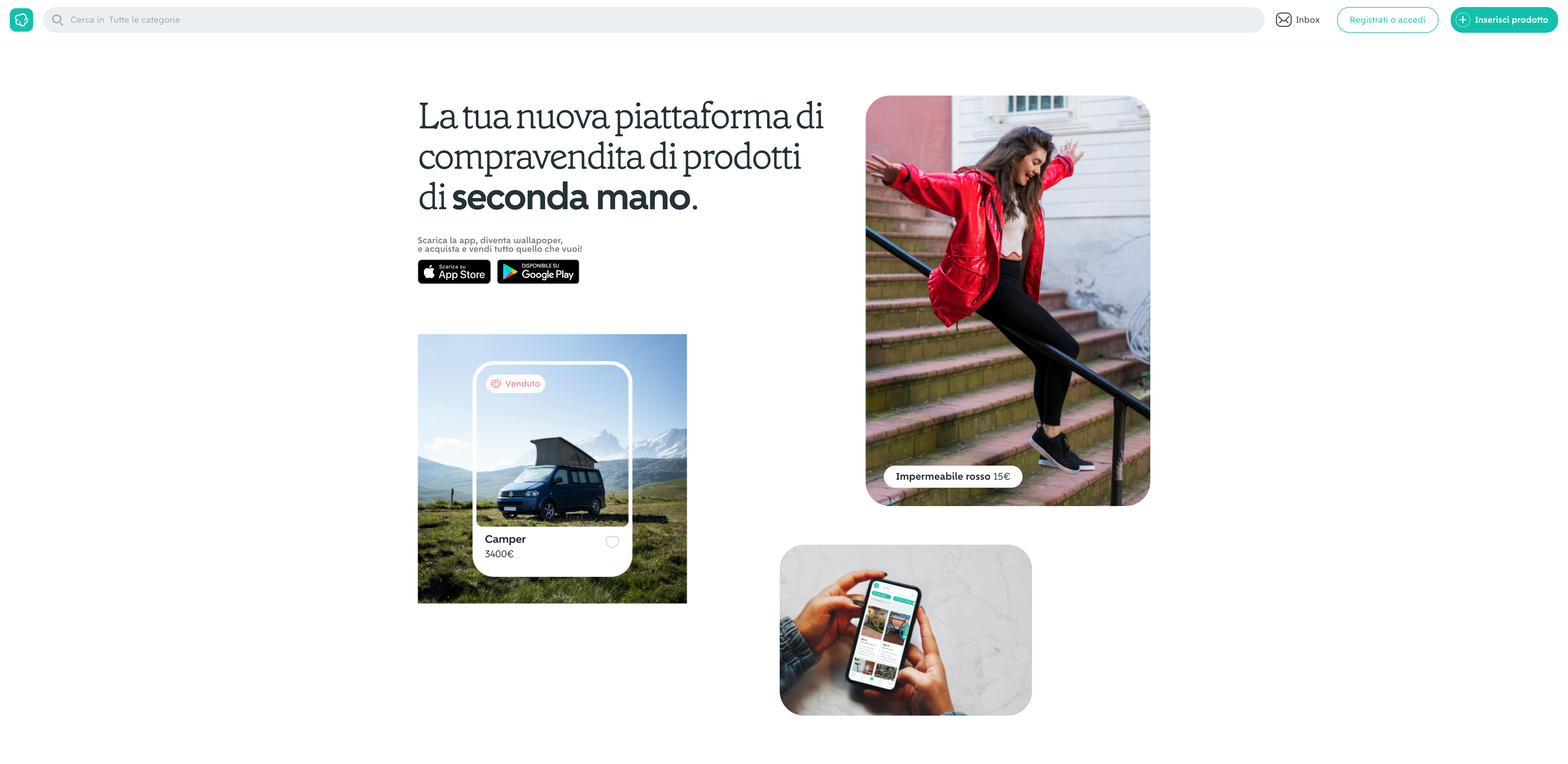 Siti per vendere online: Wallapop