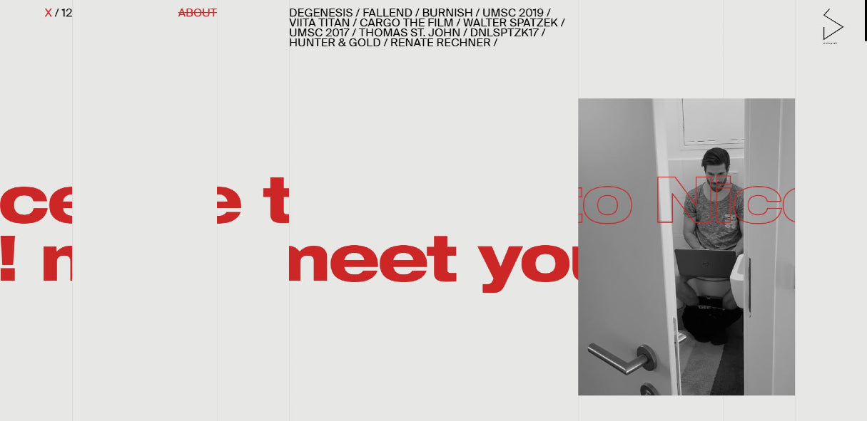 Web design portfolio inspiration: Daniel Spatzek