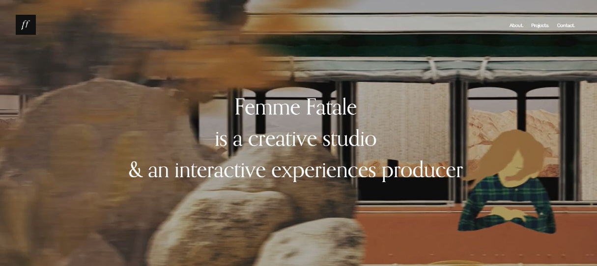 Web design portfolio inspiration: Femme Fatale