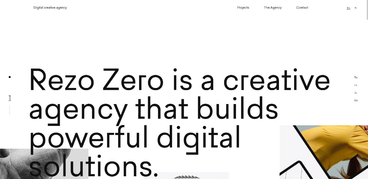 Web design portfolio inspiration: Rezo Zero