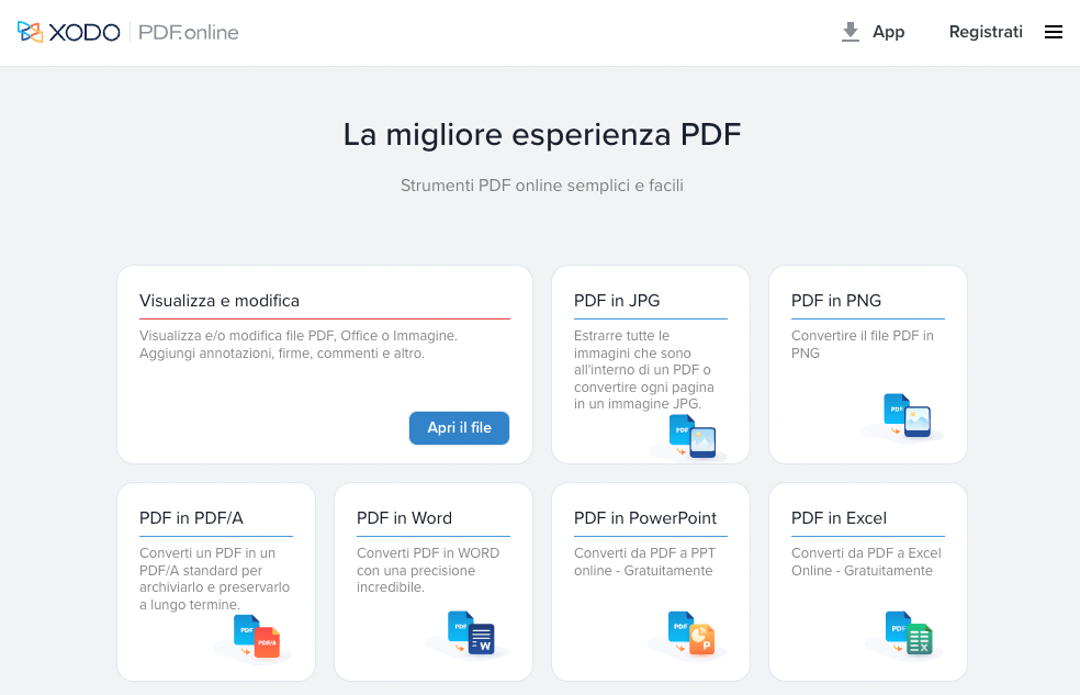 Xodo PDF - Programmi per modificare PDF online