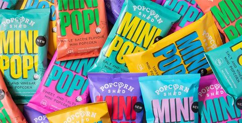 Popcorn Shed's Mini Pop! range: vegan, gluten free and low calorie popcorn snacks