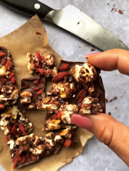 Chocolate Popcorn Bark Recipe