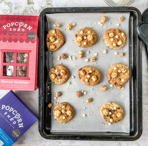 Salted Caramel popcorn cookies