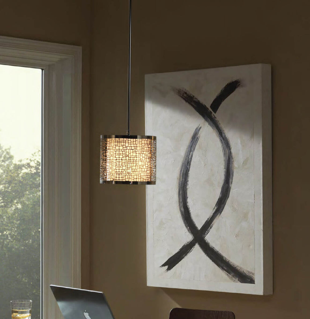 Statement Pendant Light In Home Office