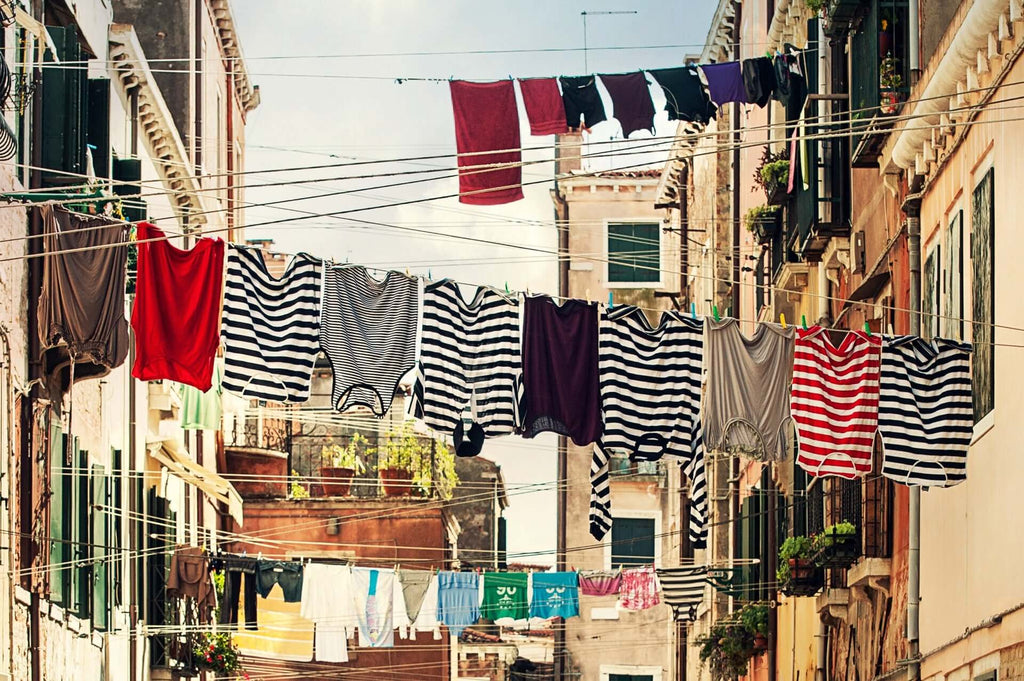 Clothes Hanging In Street