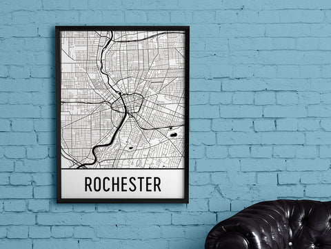 city print of rochester