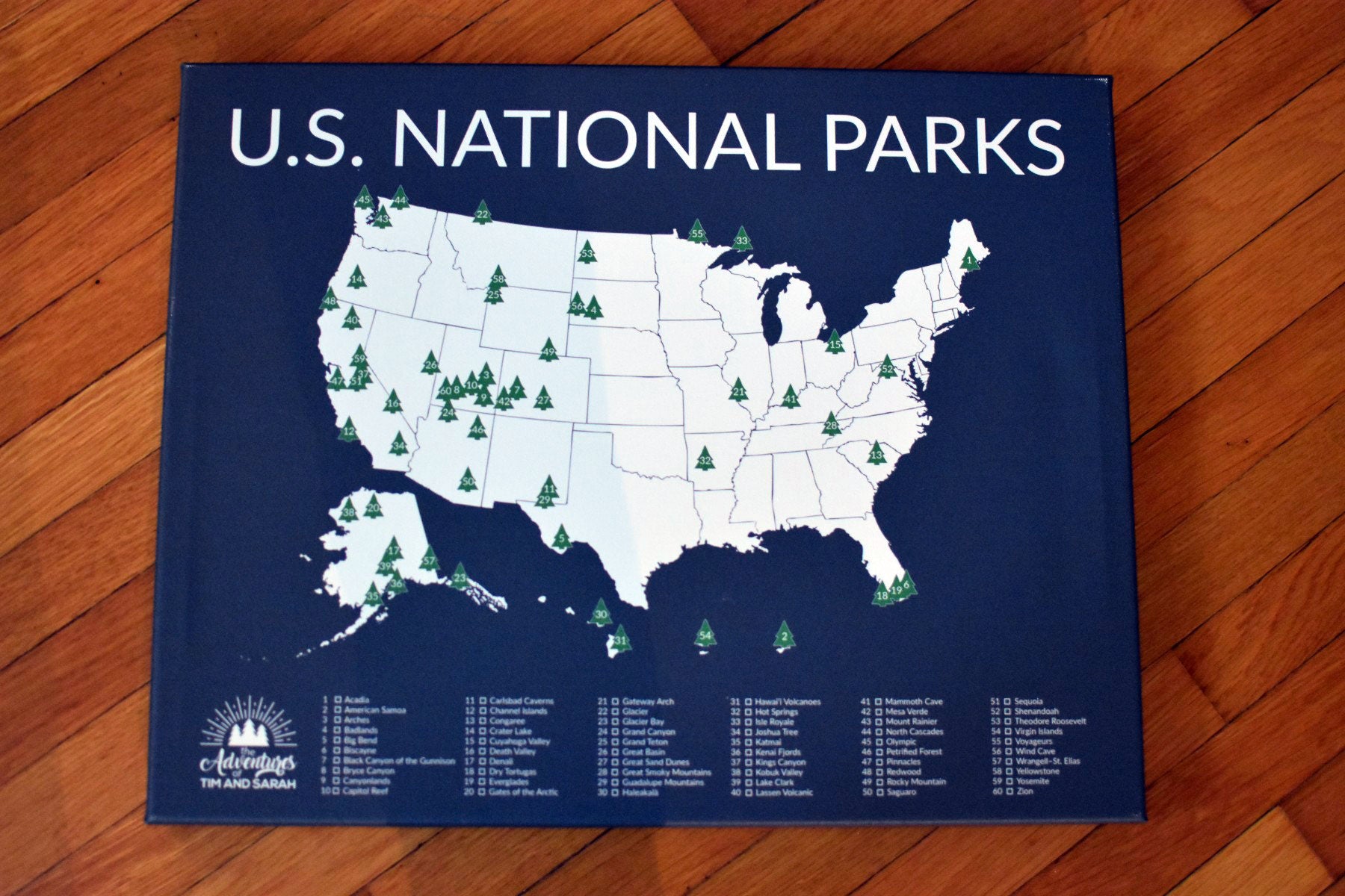 national park push pin