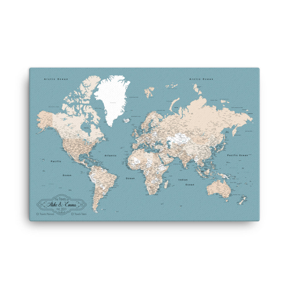 World Map With Push Pins Es With 10 Different Pin