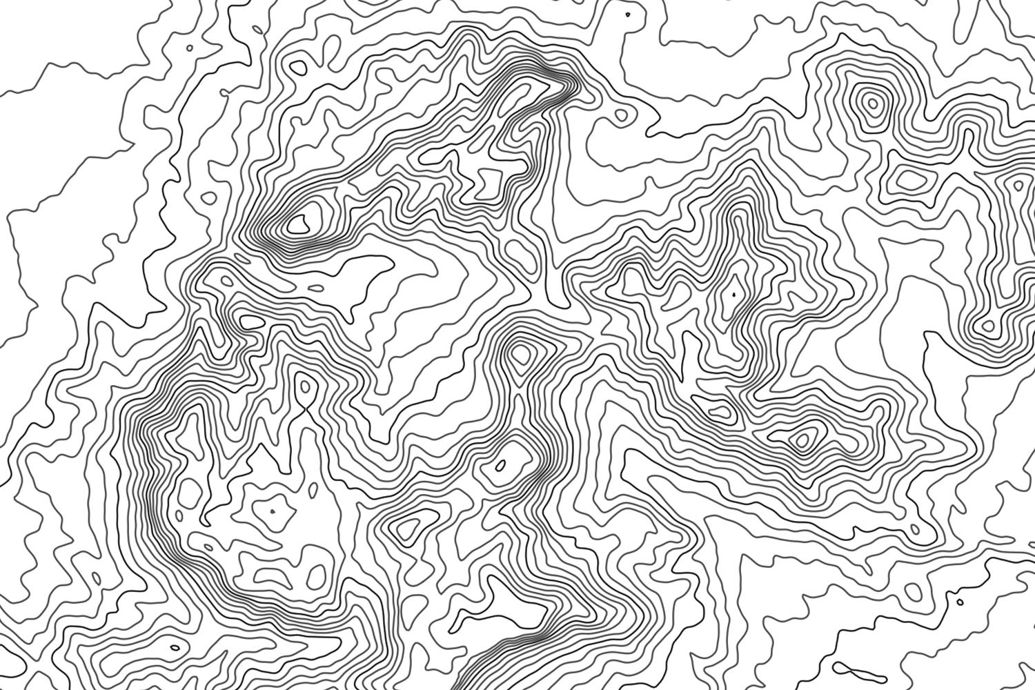 Big Bend Topographic Map Big Bend Topographic Map Art – Modern Map Art