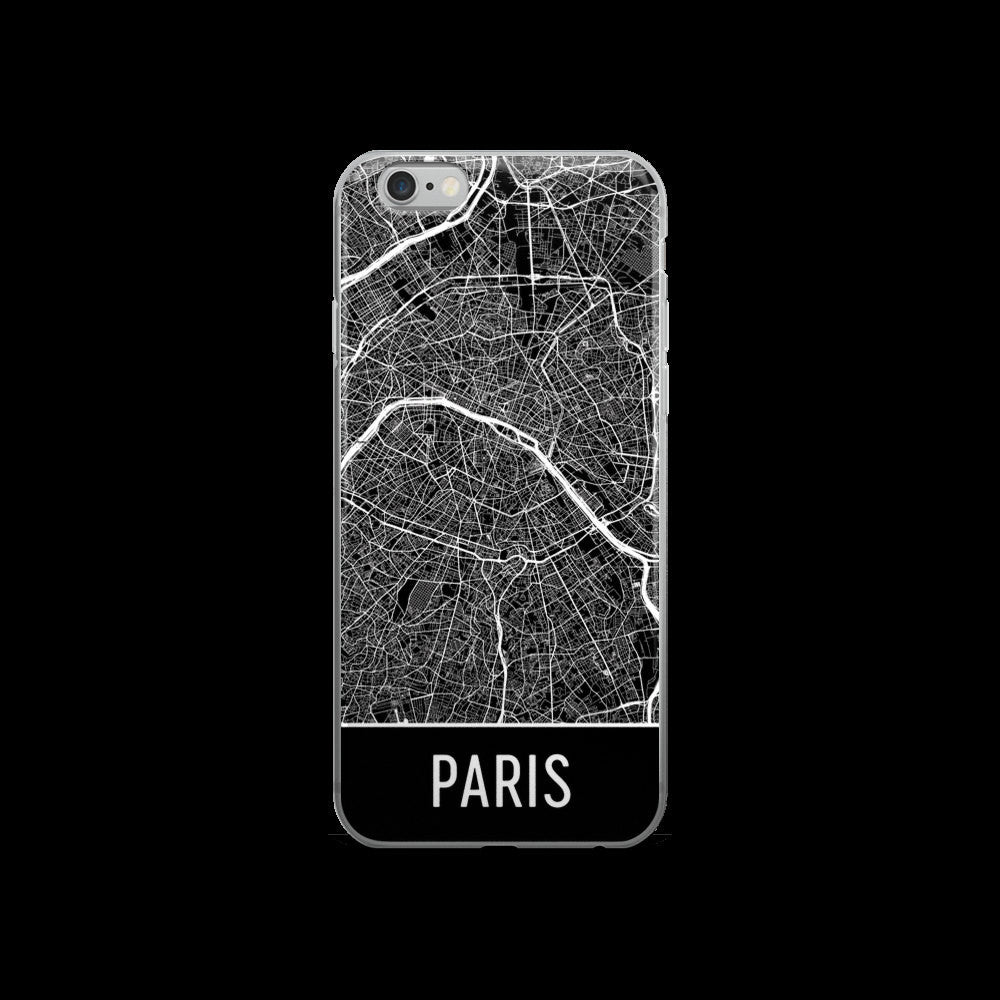 Paris iPhone 5, 6 7 Case|Cool Phone Modern Map Art