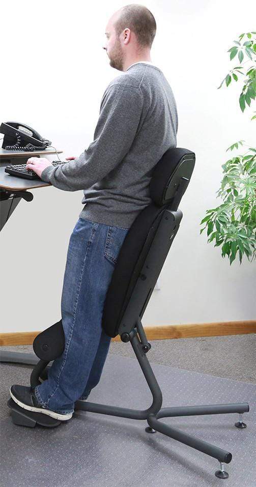 Upmost Office HealthPostures 5100 Black Stance Angle Sit-Stand Ergonomic  Chair