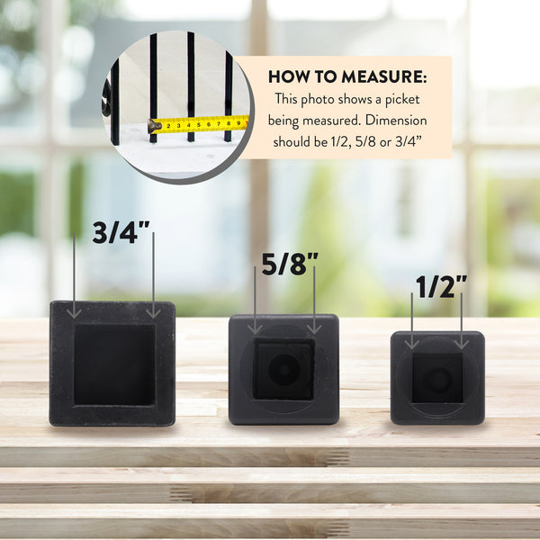 How to measure finial size