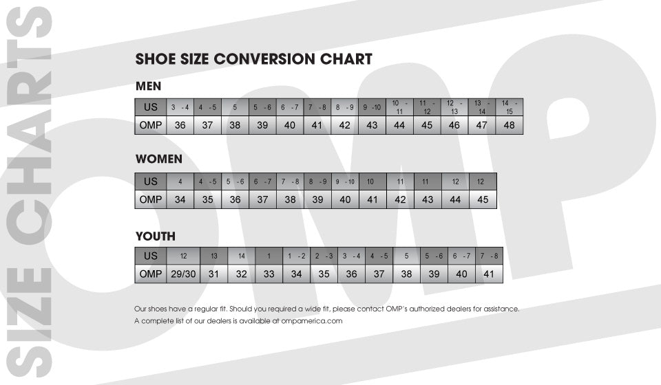 Omp Helmet Size Chart