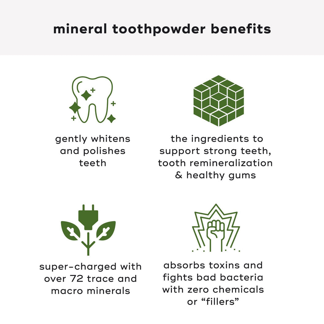 mineral powder toothpaste