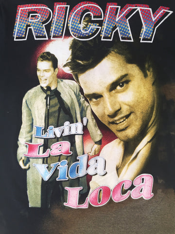 1999 Ricky Martin Livin La Vida Loca Rap Tee S Deadstock Spirit Born La