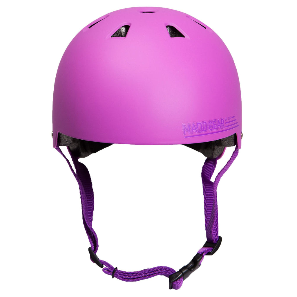 purple girls helmet