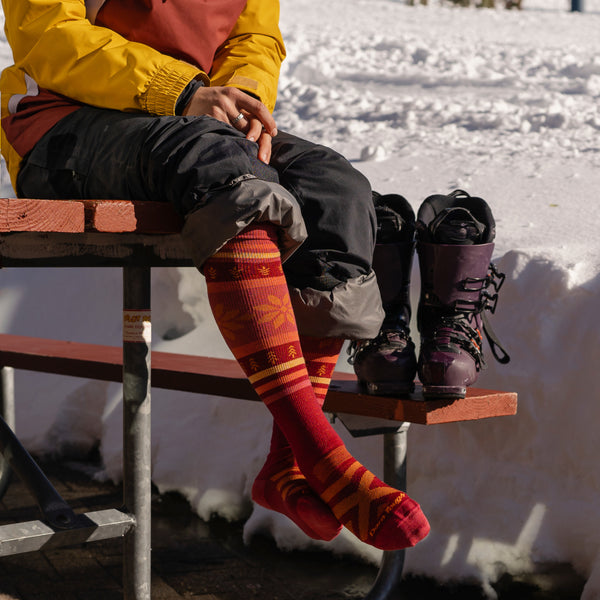 1815 DARN TOUGH Stars and Stripes Snow Mens Ski/Ride Socks M L XL