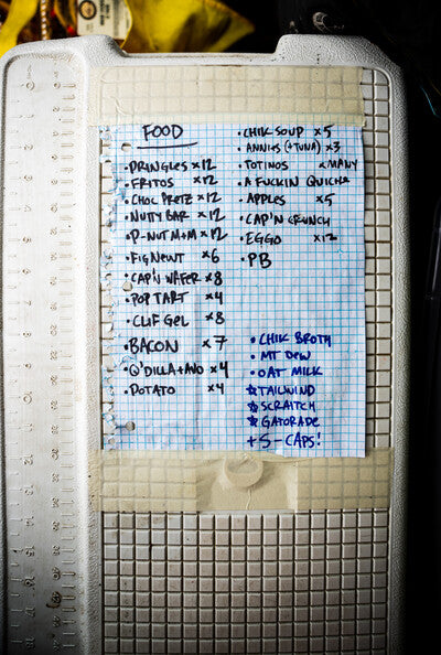 List of food to keep Ben going strong