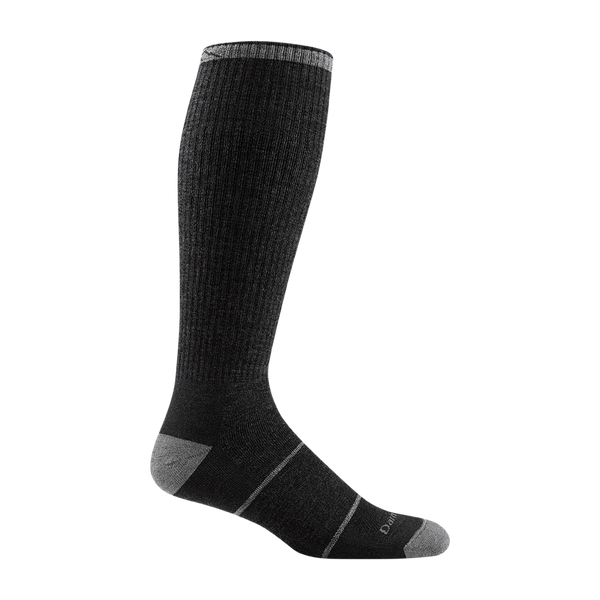 MD USA Flat Knit Micro-Fiber Compression Socks, Black, Large (Pack of 6)