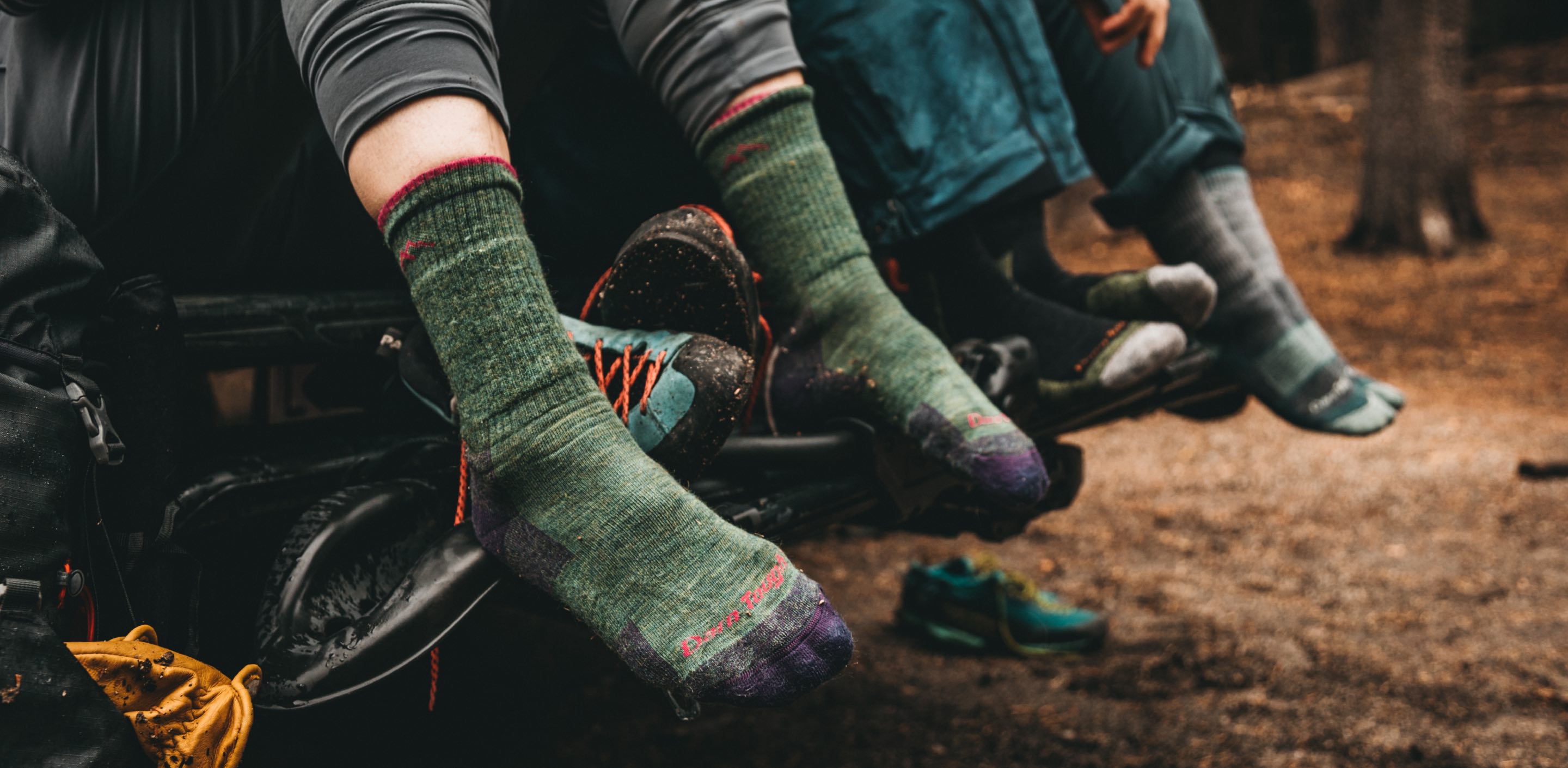 Person wearing merino wool socks, the best material for socks you should choose