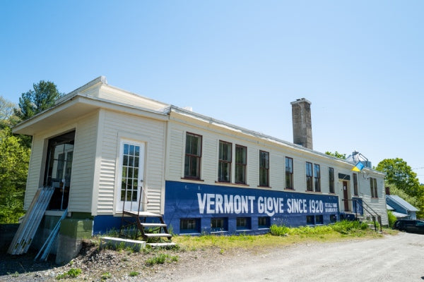 The Vermont Glove building with the sign, made in Vermont since 1920