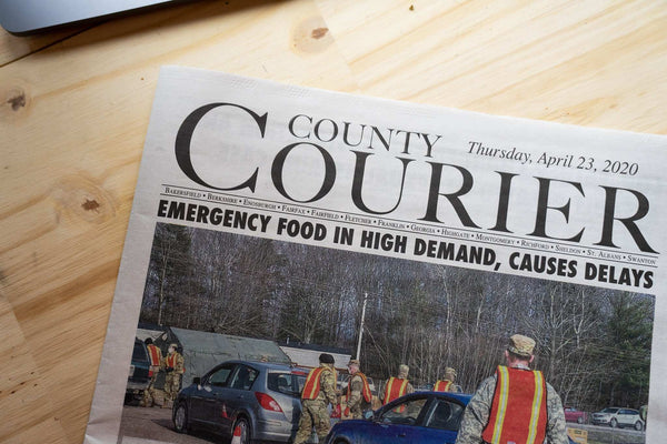 Littleton courier showing the food shortages caused by COVID19