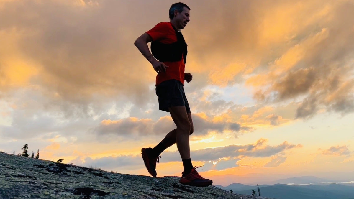 Ultrarunner Kristian Morgan out running at dawn