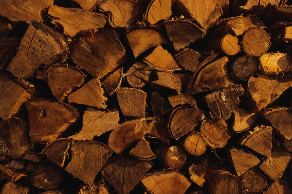 A huge stack of firewood