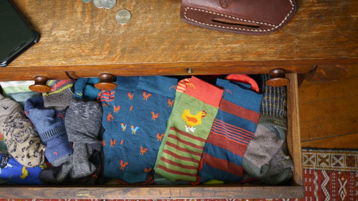 Darn Tough Socks looking might fine in a sock drawer