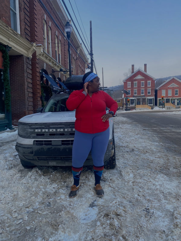 Mirna looking spunky on a cold winter day, out on the town