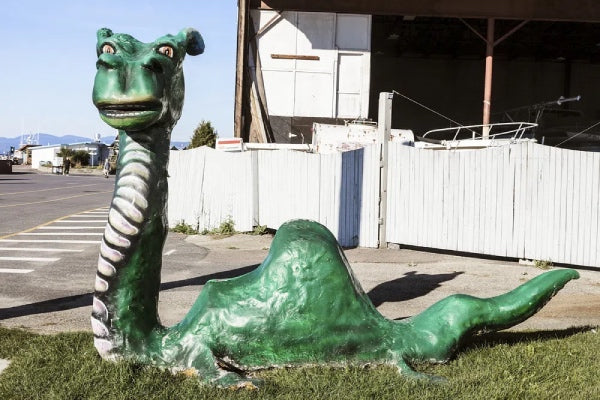 A statue of Champ the Lake Monster in Burlington